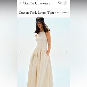 NWOT SOURCE UNKNOWN TANK DRESS